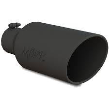 MBRP Universal 7" Rolled End T304 Black  Exhaust Tip ( 4" Inlet 7" Outlet)
