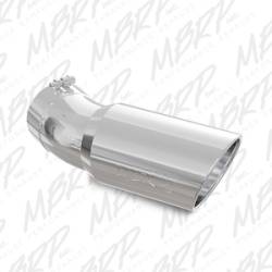 Exhaust - Exhaust Tips - MBRP - MBRP Universal Tip, 6" O.D., Angled Rolled End, 5" inlet, 15 ½" in length, 30 degree bend, T304 