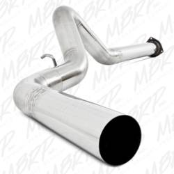 Exhaust Systems - 4" Systems - MBRP - MBRP SLM Series 4" Filter Back - No muffler, Single Side, T409 (2007.5-2010)