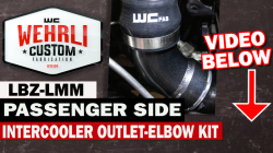 Wehrli Custom Fabrication - Wehrli Custom Fab 2006-2010 LBZ/LMM Duramax Passenger Side Intercooler Outlet Elbow Kit - Image 3