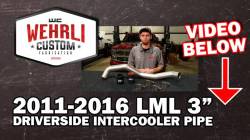 Wehrli Custom Fabrication - Wehrli Custom Fab LML Driver Side 3" Intercooler Pipe (2011-2016) - Image 5