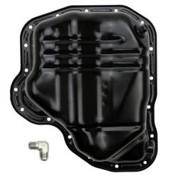 Wehrli Custom Fabrication - Wehrli Custom Fab  LML Duramax Lower Oil Pan with Turbo Drain Fitting (2011-2016)