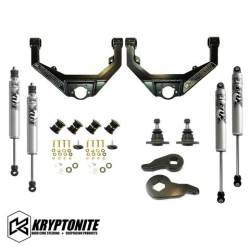 2004.5-2005 LLY VIN Code 2 - Steering/Front End - Kryptonite Products - KRYPTONITE STAGE 3 LEVELING KIT WITH FOX SHOCKS (2001-2010)*