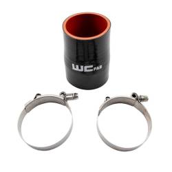 Uncategorized - Wehrli Custom Fabrication - 2.75" x 3" ID Straight Reducer 4.5" Long Silicone Boot and Clamp Kit