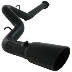 Exhaust - Exhaust Systems - MBRP - MBRP DURAMAX L5P, 4" FILTER Back Exhaust System, Single Side Exit, w / Tip, BLACK (2020-2023)