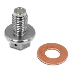 Engine - Engine Components - PPE - PPE Performance Duramax 12MM Billet Stainless Steel Neodymium Magnetic Drain Plug (2017-2023)