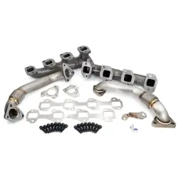 Exhaust - Manifolds & Up Pipes - PPE - PPE High-Flow Race Exhaust Manifolds with Up-Pipes ~ Single Turbo (2001-2004)