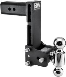 2007.5-2009 6.7L 24V Cummins - Hitches/ Receivers - B & W Hitches - B&W Tow & Stow Receiver Hitch (2.5"), Dual Ball (2" & 2-5/16"), 8.5" Drop 9" Rise (Universal)***