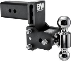 2007.5-2010 LMM VIN Code 6 - Hitches/Receivers - B & W Hitches - B&W Tow & Stow (3") 4.5" Drop 4" Rise, Dual Ball 2” x 2 5/16” Ball Size (Black) (Universal)***