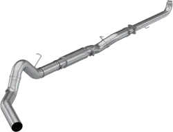 MBRP  P Series, 5" Down Pipe Back, Single Side ,Exhaust System, AL,With Muffler, No Tip, Race Profile (2001-2004)